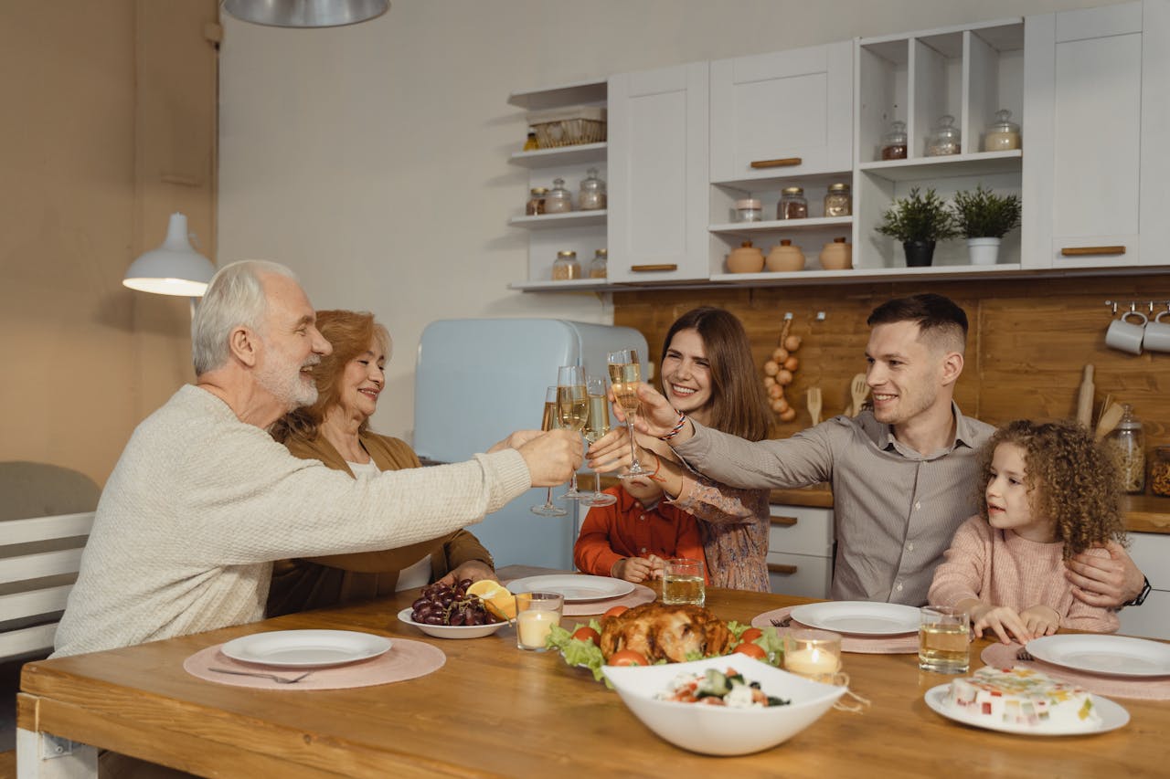 Family toasting together, representing the top Toronto life insurance companies and products.